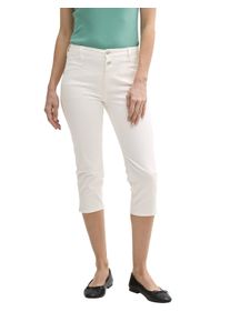 Tom Tailor Damen Caprijeans, weiß, casual, Gr. 33, unifarben, Denim/Jeans, Obermaterial: 98% Baumwolle, 2% Elasthan. Futter: 65% Baumwolle, 35%