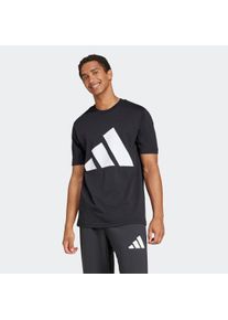 Herren T-Shirt "M BL SJ T", schwarz-weiß, sportlich, Gr. XXL, adidas Sportswear, Obermaterial: 100% Baumwolle, Shirts