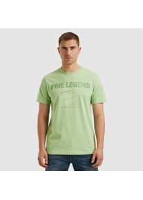PME-Legend PME LEGEND Herren T-Shirt "Short sleeve r-neck single jersey", grün, casual, Gr. XXL, bedruckt, unifarben, Jersey, Obermaterial: 100% Baumwolle,