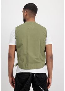Herren Funktionsweste "Alpha Industries Men - Vests Military Vest", grün, Gr. M, Alpha Industries, Obermaterial: 100% Baumwolle, Westen