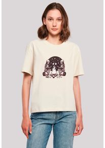 F4NT4STIC Damen T-Shirt "Skelette Lagerfeuer Marshmallow", weiß, casual, Gr. XL, Obermaterial: 100% Baumwolle, Shirts, Premium Qualität