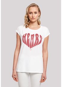 F4NT4STIC Damen T-Shirt "Valentinstag Herz Rot", weiß, casual, Gr. XXL, Obermaterial: 100% Baumwolle, Shirts, Print
