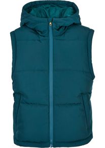 Urban Classics Damen Jerseyweste "Urban Classics Damen Ladies Recycled Twill Puffer Vest", grün, Gr. XS, 100% Polyester, Westen