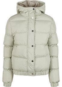 Urban Classics Damen Winterjacke "Urban Classics Damen Ladies Hooded Puffer Jacket", weiß, casual, Gr. XXL, unifarben, 100% Polyester, Jacken