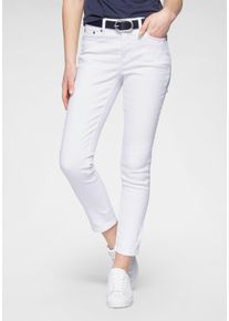 Arizona Damen 7/8-Jeans "Shaping", weiß, Basic, Gr. 44, Jeans, Obermaterial: 98% Baumwolle, 2% Elasthan, Jeans, eng anliegend, Röhrenjeans,