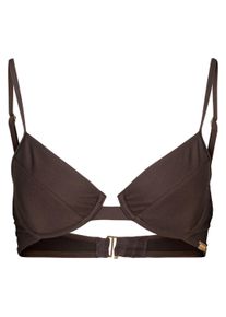 alife and kickin ALIFE & KICKIN Damen Bügel-Bikini-Top "Damen PinaAK A", braun, Gr. L, 80% Polyamid 20% Elastan, Bikini-Oberteile