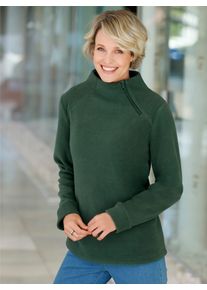 Classic Basics Damen Fleeceshirt "Fleece-Shirt", grün, Gr. 42, unifarben, 100% Polyester, Shirts