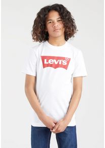 LEVI'S KIDS Jungen T-Shirt "LVB BATWING TEE", weiß, casual, Gr. 4, bedruckt, Single Jersey, Obermaterial: 100% Baumwolle, Shirts, for BOYS