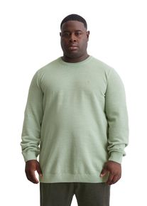 Marc O'Polo MARC O'POLO Herren Rundhalspullover "aus Bio-Baumwoll-Piqué", grün, casual, Gr. 4XL, unifarben, Obermaterial: 100% Baumwolle, Pullover