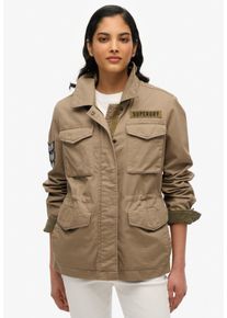 Superdry Damen Parka "EMBELLISHED M65 MILITARY JKT", grün, modisch, Gr. XL, unifarben, Web, Obermaterial: 100% Baumwolle, Jacken
