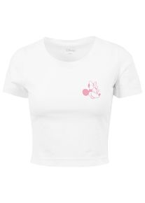 Merchcode Herren T-Shirt "Merchcode Damen Ladies Minnie Mouse Wink Tee", weiß, casual, Gr. S, bedruckt, 100% Baumwolle, Shirts