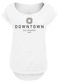 F4NT4STIC Damen T-Shirt "PLUS SIZE Downtown LA Muster", weiß, casual, Gr. XL, Obermaterial: 100% Baumwolle, Shirts, Print