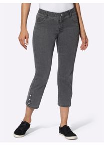 Casual Looks Damen 5-Pocket-Jeans, grau, Gr. 38, unifarben, 79% Baumwolle, 19% Polyester, 2% Elasthan, Jeans