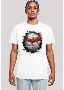 F4NT4STIC Herren T-Shirt "Batman Logo Wall", weiß, casual, Gr. XL, Obermaterial: 100% Baumwolle, Shirts, Herren,Premium
