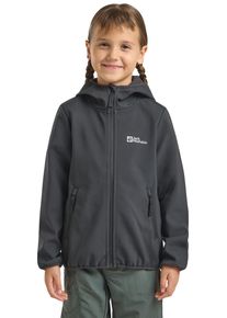 Jack Wolfskin Kinder Softshelljacke "FOURWINDS JACKET KIDS", schwarz, Gr. 140, Oberstoff: 100% POLYESTER ; Futter:100% POLYESTER, Jacken