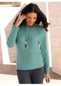 Classic Basics Damen Fledermauspullover "Fledermauspullover", grün, Gr. 42, unifarben, 40% Viskose, 30% Polyamid, 25% Polyester, 5% Kaschmir, Pullover