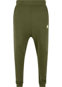 Just Rhyse Herren Stoffhose "Just Rhyse Herren Rainrock Sweat Pants", grün, Gr. L, 70% Baumwolle, 30% Polyester, Hosen