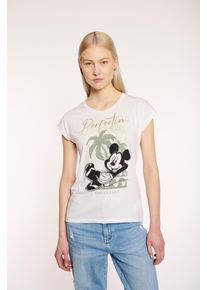 Haily's HAILY’S Damen T-Shirt "SS P TP Pa44lmi", weiß, feminin, Gr. S, bedruckt, Jersey, Obermaterial: 65% Polyester, 35% Viskose, Shirts