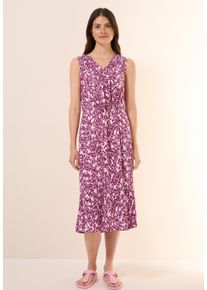 Cecil Damen Midikleidcherry blossom pink, casual, Gr. XXL, unifarben, Stoff, 100% Viskose, Kleider, mit Volant