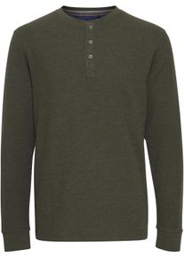 Blend Herren Langarmshirt "BHNOBLE", grün, modisch, Gr. XXXL, washed, Single Jersey, Obermaterial: 60% Baumwolle, 40% Polyester, Shirts