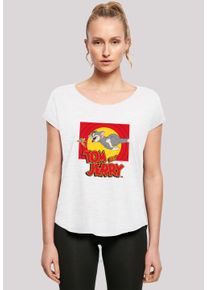 F4NT4STIC Damen T-Shirt "Tom and Jerry TV Serie Chase Scene", weiß, casual, Gr. XS, Obermaterial: 100% Baumwolle, Shirts, Damen,Premium