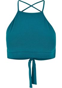Urban Classics Herren Muskelshirt "Urban Classics Damen Ladies Triangle Top", grün, casual, Gr. XS, unifarben, 95% Baumwolle, 5% Elasthan, Shirts