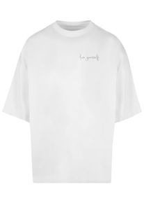 Merchcode Herren T-Shirt "Merchcode Herren Love Yourself Huge Tee", weiß, casual, Gr. XL, bedruckt, 100% Baumwolle, Shirts