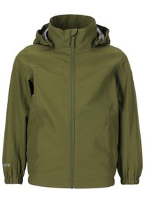 ZIGZAG Kinder Outdoorjacke "Orkan", grün, sportlich, Gr. 116, unifarben, 100% Polyester, Jacken, mit 10.000 mm Wassersäule