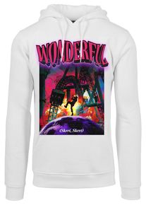 MisterTee Herren Kapuzensweatshirt "MisterTee Herren Wonderful Hoody", weiß, Gr. XL, unifarben, 65% Baumwolle, 35% Polyester, Sweatshirts
