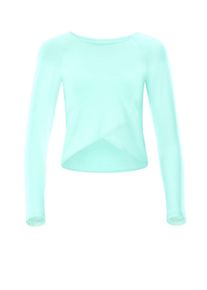 WINSHAPE Damen Langarmshirt "Cropped Functional Light and Soft", grün, Gr. S, 85% Polyester, 15% Elasthan, Shirts, Overlap-Applikation