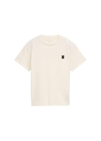 Tom Tailor Jungen T-Shirt, weiß, casual, Gr. 140, unifarben, Single Jersey, Obermaterial: 100% Baumwolle, Shirts, oversize, for Boys