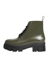 N91 Damen Schnürboots "Style Choice NN", Gr. 39, grün, Leder, casual, Schuhe