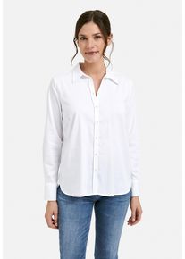 Smith & Soul SMITH & SOUL Damen Langarmbluse, weiß, casual, Gr. S, unifarben, Material: 70% Baumwolle, 27% Polyester, 3% Elasthan, Blusen