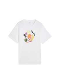 Puma Damen T-Shirt "GRAPHICS Relaxed Fruity T-Shirt Damen", weiß, Gr. S, bedruckt, Obermaterial: 100% Baumwolle; Rippe: 80% Baumwolle, 20% Polyester,