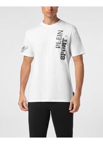 Plein Sport Herren T-Shirt "Wave", weiß, Gr. XXXL, Obermaterial: 100% Baumwolle, Shirts