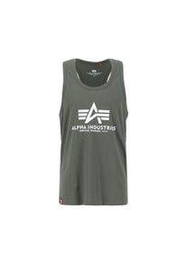 Herren Muscleshirt "Alpha Industries Men - Tanks Basic Tank BL BB", grün, Gr. L, Alpha Industries, Obermaterial: 100% Baumwolle, Shirts