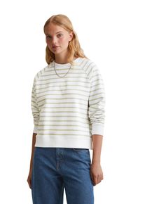 Marc O'Polo Damen Sweatshirt "aus reinem Organic Cotton", grün, sportlich, Gr. M, MARC O'POLO DENIM, gestreift, Obermaterial: 100% Baumwolle, Sweatshirts