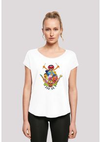 F4NT4STIC Damen T-Shirt "Disney Muppets Dr. Teeth and The Electric Mayhem", weiß, casual, Gr. XXL, Obermaterial: 100% Baumwolle, Shirts, Print
