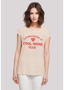F4NT4STIC Damen T-Shirt "Mothers Day Cool Moms Club Membership Trendy Motherhood", weiß, casual, Gr. 5XL, Obermaterial: 100% Baumwolle, Shirts,