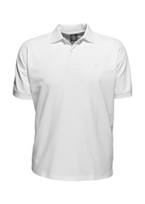 Herren Poloshirt, weiß, casual, Gr. XXL, Ahorn Sportswear, bestickt, 80% Baumwolle, 20% Polyester, Shirts, in klassischem Design