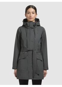 Khujo Damen Kurzmantel "MOSTI", blau, casual, Gr. XXL, unifarben, Web, 100% Polyester, Mäntel