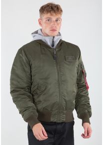 Herren Bomberjacke "Alpha Industries Men - Bomber Jackets MA-1 D-Tec", grün, Gr. S, Alpha Industries, Obermaterial: 100% Nylon, Futter: 100% Nylon,