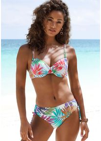Lascana Damen Bügel-Bikini, weiß, Gr. 38, bedruckt, Obermaterial: 86% Polyamid, 14% Elasthan. Futter: 100% Polyamid, Bikini-Sets, mit Doppelträgern