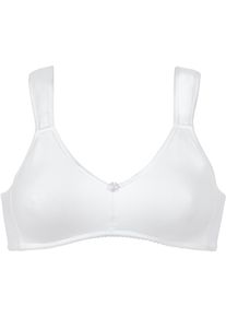 Naturana Damen Bügelloser BH "BH ohne Bügel", Gr. 75, weiß, Obermaterial: 90% Baumwolle, 10% Elasthan, unifarben, feminin, BHs, mit breiten Trägern