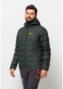 Jack Wolfskin Herren Daunenjacke "ATHER DOWN HOODY M", grün, Gr. M, Obermaterial: 100% Polyester; Futter: 100% Polyester; Füllung: 90% Entendaunen,
