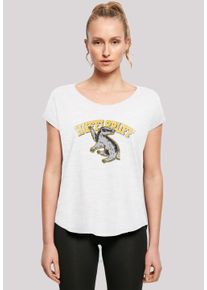 F4NT4STIC Damen T-Shirt "Harry Potter Hufflepuff Sport Emblem", weiß, casual, Gr. S, Obermaterial: 100% Baumwolle, Shirts, Print