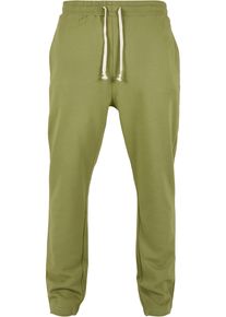 Urban Classics Herren Jogginghose "Urban Classics Herren Organic Low Crotch Sweatpants", grün, Gr. S, unifarben, 100% Baumwolle, Hosen