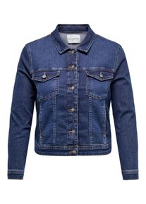 Only CARMAKOMA Damen Jeansjacke "CARWESPA LS DBD JACKET DNM", blau, modisch, Gr. 54, unifarben, Denim/Jeans, Obermaterial: 79% Baumwolle, 20%