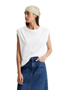Marc O'Polo Damen T-Shirt "aus reinem Organic Cotton", weiß, Basic, Gr. XL, MARC O'POLO DENIM, unifarben, Obermaterial: 100% Baumwolle, Shirts