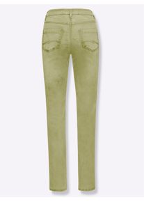 Casual Looks Damen 5-Pocket-Jeans, grün, Gr. 40, unifarben, 72% Baumwolle, 25% Polyester, 3% Elasthan, Jeans